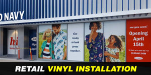 Retail Vinyl Installation